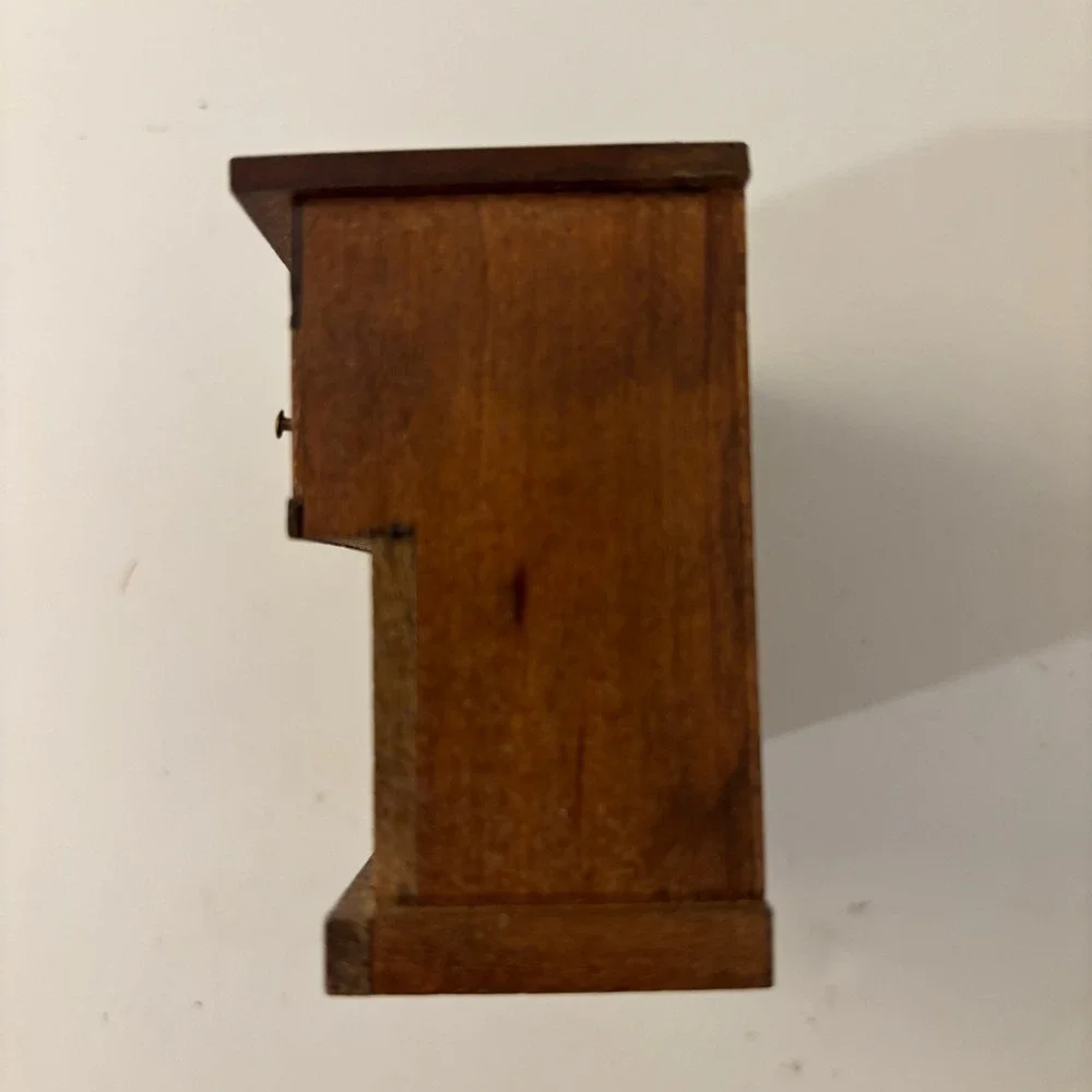 VTG Shackman Dollhouse Miniature Wood Dry Sink Open Desk Cabinet 1:12 Japan